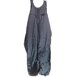 Vintage Sportcaster Men's Large Insulated Ski Snow Bib Overalls, Black Snowboard